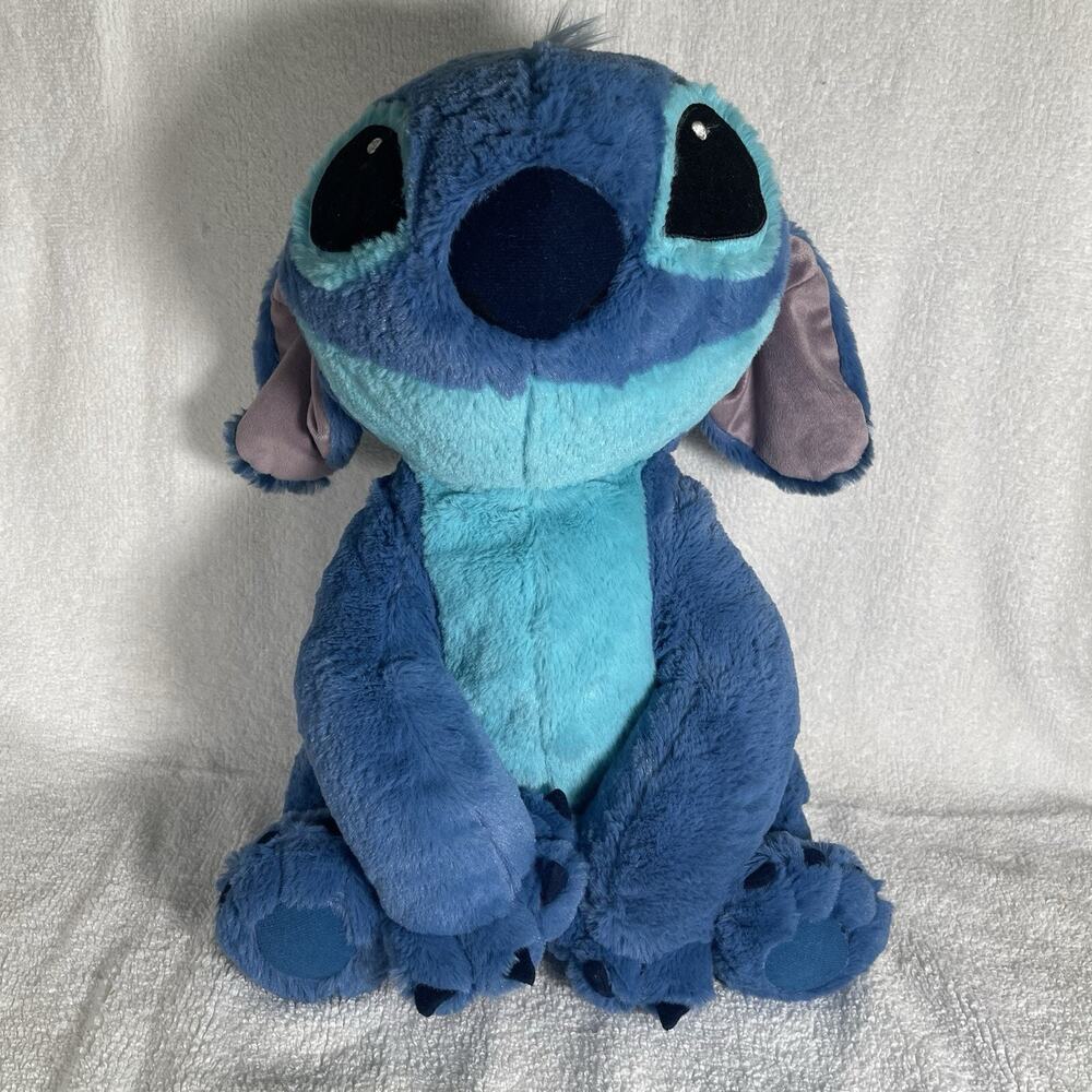 Disney Parks Authentic Large 15" Stitch Plush Toy Stuffed Animal Super Soft